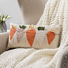 Carrots Throw Pillow Kirklands Throwpillow Easter Pillows Easter Diy Easter Crafts