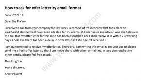 ツ we have made a collection from the ones we found on the internet. How To Ask For Offer Letter By Email Waiting For Offer Letter Mail Hr Letter Formats