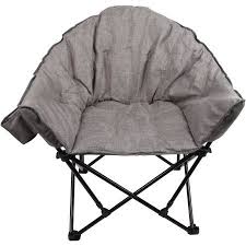 Ozark Trail Cushioned Club Chair Gray Walmart Com Club Chairs Ozark Trail Ozark