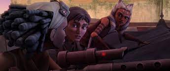 Steela Gerrera Lux Bonteri And Ahsoka Tano Inspect The Iziz Power Generator From Afar Star Wars Galaxies Star Wars Clone Wars Happy Star Wars Day