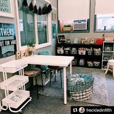 Check out these 30 awesome classroom decorations for some of the cutest ideas you'll ever find. Image May Contain Table Modern Classroom Calm Classroom Classroom Library