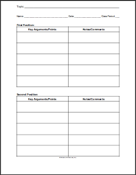 Here meeting note taking template new free minutes business. Printable Debate Notes Worksheet Student Handouts