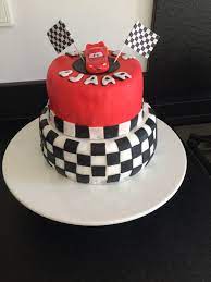 Taart Melle 4 Jaar Fondant Cars Taart Fondant Verjaardag