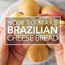 Simple And Gluten Free Brazilian Cheese Bread Or Pao De Queijo Made With Tapioca Flour Milk Eggs Olive Video Brazilian Cheese Bread Cheese Bread Brazilian Food