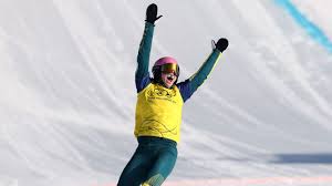 Australia's Josie Baff wins Olympic gold in women's snowboardcross