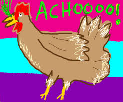 Fortunately most chickens that sneeze do not have an underlying health problem. Chicken Sneezing Drawception