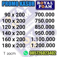 Harga kasur busa royal di rizqi.foam terbaru desemberr 2020 menerima pesanan kasur dan asesoris bermutu, awet & berkualitas tinggi, kami hanya menggunakan foam berkualitas dari royal. Kasur Busa Royal Foam Shopee Indonesia