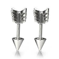 Make sure your outfit has plenty of sparkle with our women's jewellery. Cool Stainless Steel Arrow Spike Stud Earrings For Men Women Boys Girls 2 Pcs Buy Online In Andorra At Andorra Desertcart Com Productid 49096671