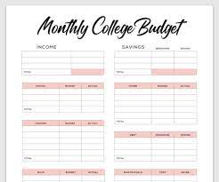 The monthly budget worksheet form is 3 pages long and contains: 8 Free Printable Budget Templates To Absolutely Crush Your Finances