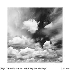 Black And White Sky High Contrast Black And White Sky Canvas Print Zazzle Com In 2020 Sky And Clouds Clouds Sky