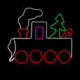 Branded Outdoor Holiday Decoration Train LED Motif from www.birddogdistributing.com