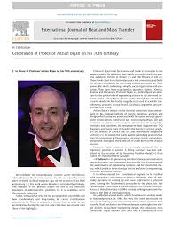PDF) Celebration of Professor Adrian Bejan on his 70th birthday