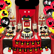 Or plan a theme party like a luau, fiesta, pirate party, carnival, sports party or western theme party. Disney Mickey Mouse Theme Balloon Kids Birthday Party Cake Banner Balloon Minnie Mickey Baby Shower Party Decoration Supplies Ballons Accessories Aliexpress
