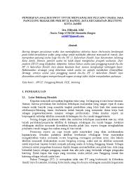 Buku 1 sara dan sani ( pdf, 6.34 mb ) (4236 downloads) popular. Contoh Format Jurnal 1 Kolom