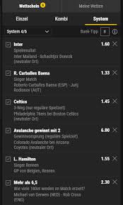 Ich habe bei bwin ein konto und habe dort letztens auch ganz gut was gewonnen (danke bayern!). Systemwetten Erklarung Beispiele Strategie