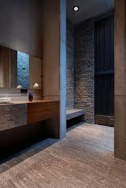 To make a space more masculine, you could incorporate dark colored tiles, marble and concrete and vintage décor along with the contemporary interiors. Strong Masculine Bathroom Decor Ideas Inspiration And Ideas From Maison Valentina Unique Bathroom Design Masculine Bathroom Decor Masculine Bathroom