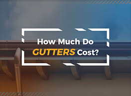 The cheapest gutters are made of vinyl and will run anywhere from $4 to $8 per piece. How Much Do Gutters Cost Gutter Helmet