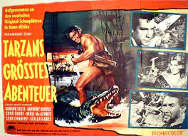 Tarzan rescues a beautiful american pilot who crash lands in the jungle, and together they pursue a band of evil, mercenary diamond hunters. Tarzan S Greatest Adventure A 0 Postertreasures Com Your 1 St Stop For Original Concert And Movie Poster S Vintage