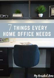 7 Things Every Home Office Needs Via Mynourishedhome Home Office Decor Office Space Inspiration Home Office
