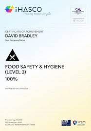 Level 3 Food Hygiene Training | Iirsm & Rospa Approved | Ihasco