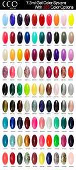 Gelish Nail Polish Colors Chart