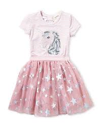 Btween Toddler Girls Sequin Unicorn Tutu Dress Kids Dress Wear Baby Dress Design Little Girl Outfits