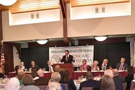 Governor Ron Desantis Delivers Keynote Speech At Economic Club Of Florida Luncheon