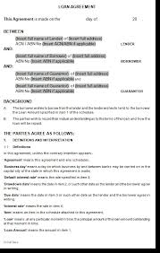 Sample restaurant loan contract template. Unsecured Loan With Guarantee Agreement
