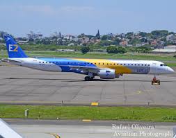The embraer stands out with its beautiful and modern design. Embraer 195 E2 Pr Ziq Prototype Aircraft Airplane Aviation