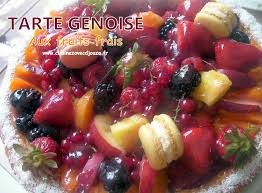 Tarte Genoise Aux Fruits Frais Fruits Frais Fruits Genoise