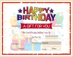 Birthday Gift Certificate Template Free Printable Birthday Gift Certificate For Ms Word Download At Http Certificatesinn Com Birthda Gift Certificate Template Word Free Birthday Gifts Gift Certificate Sample