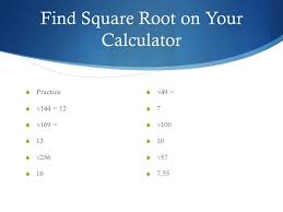 In mathematics, a square root of a number x is a number y such that y2 = x; How To Find The Square Root Of 169 Without A Calculator