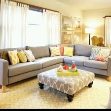 Shop our ottomans and coffee tables selection from top sellers and makers around the world. Grey And Yellow Living Room Bright Living Room Yellow Living Room Home