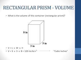 To find the volume of a rectangular prism, multiply its 3 dimensions: Surface Area Volume Rectangular Prism Area Rectangular Prism Volume Ppt Download
