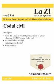7/1996, republicată, cu modificările ulterioare (denumită în continuare lege), în cadrul programului, dreptul de proprietate şi celelalte drepturi reale asupra unui imobil, inclusiv cele provenite din succesiune, se înscriu în documentele tehnice şi reflectă situaţia. Codul Civil Actualizat 5 09 2019 Libris