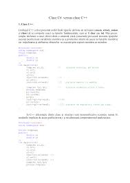 } în limbajul c++ alocarea dinamica a memoriei si eliberarea ei se pot realiza cu operatorii new si delete. Http Www Math Uaic Ro Necula Down Files Fractali2017 Clase Csharp Versus Clase Cpp 2017 Pdf