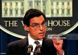 US Secretary of Energy Federico Pena speaks to the press in the White...  News Photo