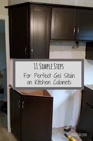 General Finishes Gel Stain Tutorial Cheap Cabinet Refinishing Stained Kitchen Cabinets Gel Stain Kitchen Cabinets Refinishing Cabinets