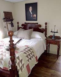 Antique Maple Rope Bed Resized To Full Rams Ear Headboard Sheaf Of Wheat Posts Circa 1830 Primiti Country Bedroom Decor Small Bedroom Decor Primitive Bedroom