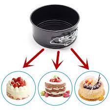 Here are a few interest. Round Cake Pans For Baking 4 Inch Non Stick Bakeware Springform Cake Pan Cake Pans For Baking With Quick Release Latch Bakeware Cheesecake Pan For Birthday Party Wedding Black R538 Walmart Com