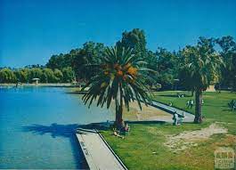 Shepparton lake from 35m including the gym and pool area and the construction of the sam (shepparton arts museum). Lake Victoria At The Raymond West Swimming Pool Shepparton Victorian Places