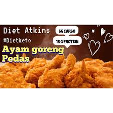 Lemang 1 potong 30 100. Diet Atkin Ayam Goreng Extra Pedas Low Carbo Low Kalori Shopee Malaysia