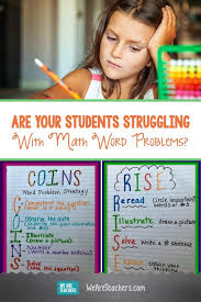 Are Your Students Struggling With Math Word Problems Weareteachers Math Word Problems Math Words Math Story Problems