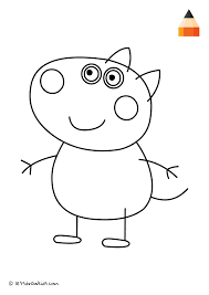 Cute ponies with a rainbow on the background. Coloring Page Peppa Pig Danny Dog Peppa Pig Coloring Pages Peppa Pig Painting Coloring Cat