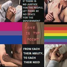no cops at pride, just these hands — interracial bi and gay communist and...