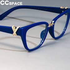 Cat Eye Glasses Rhinestone Decoration Styles Optical Fashion Computer Glasses Cat Eye Glasses Womens Eyewear Frames Eye Glasses Frames
