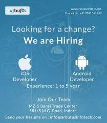 Ios Developer And Android Developer Hiring Poster Job Poster We Are Hiring