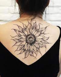 45 The Ideal Big Sunflower Tattoo On The Back Tattoosonback Sunflower Tattoo Sunflower Tattoo Meaning Back Tattoo