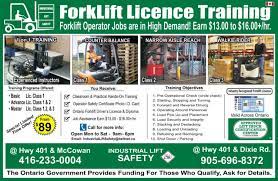 To acquire and maintain a commercial driver's licence in ontario, one has to meet the following requirements. Forklift Training Mississauga