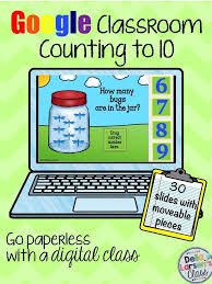 Google Classroom Counting To 10 Distance Learning Google Classroom Envision Math Kindergarten Kindergarten Technology
